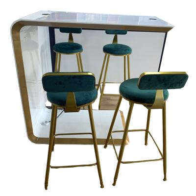 China Fashion Design Bar Table Restaurant Leisure Bar Table Hot Sale Leisure Coffee Table With Movable Filling for sale