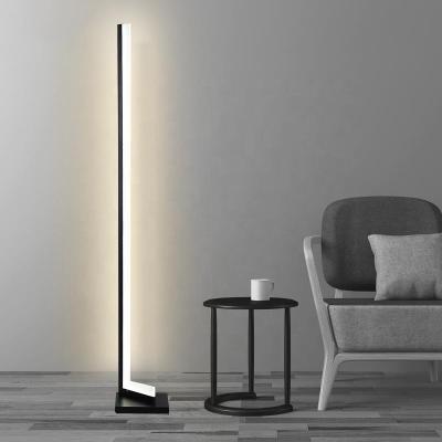 China Dropshipping Bulk Blind Modern RGB Vivid Dimming Modern Nordic LED L Line Corner Floor Lamp for sale