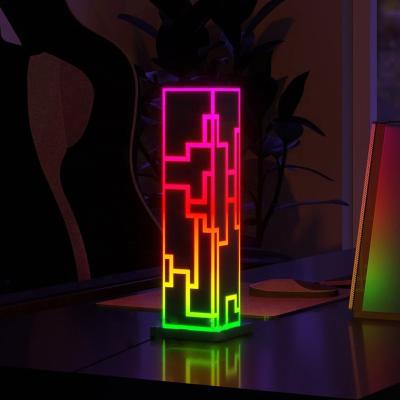 China Modern sungreen Dropshipping architectural design modern bedrooms decorated with RGB night lights led cube lamps for sale