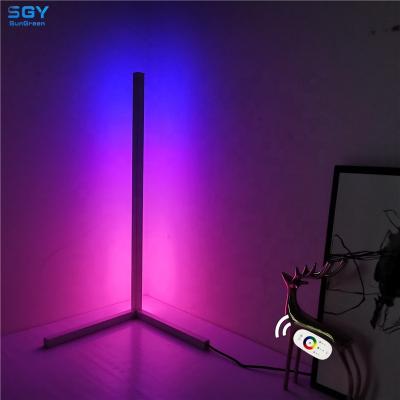 China Corner Light Modern Nordic Atmosphere RGB Bedroom Color LED Remote Control Night Light for sale