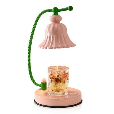 China Modern Table Lamp Incense Indoor Wax Melts Burner Christmas Gift Fragrance Pink Candle Warmer Lamp for sale