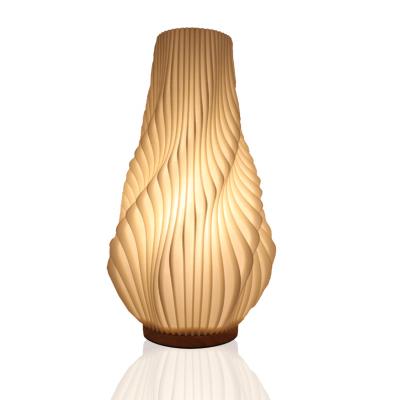 China Modern Minimalist White Bottle Shape LED Lampshade Home Bedside Decorative Bedroom Table Light for sale