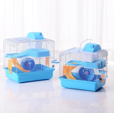 China Stocked Animal Cages For Pet Big Small Mouse Animal Hamsters Cage Pink Hamster Cages for sale