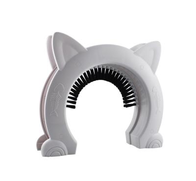 China Sustainable US Warehouse Cat Flap Door Interior Exterior Doors & Window & Wall Pet Brush RUNNING Cat for sale