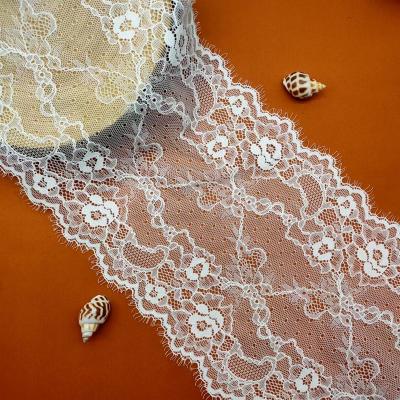 China X3399 Elastic women fashion new lace trim victorian high quality dress decoration home clothes textile Tulle eyelash lace for sale