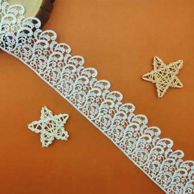 China Eco - Friendly Milk Fiber Other Embroidery Crochet Lace Black Lace Trim for sale