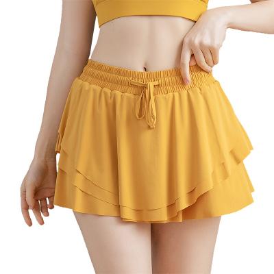 China Women's Custom Breathable Quick Dry Fitness Gym Yoga Sports Pleated Tennis Skirts With Pocket For Women for sale