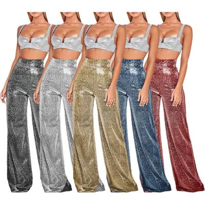 China Autumn Wide Leg High Waist Women's Straight Casual Panties Girls Long Loose Women's Trousers Anti-Wrinkle Pants for sale