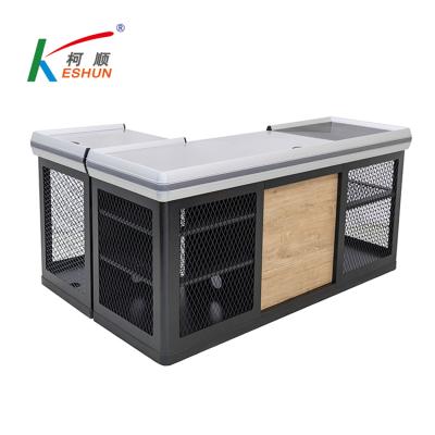 China Supermarket Retail Convenience Vending Counter Supermarket Grocery Checkout Cashier Desk for sale