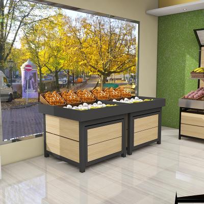 China Double Sided Promotion Display Table Promotion Table Supermarket Wood Wood+steel for sale