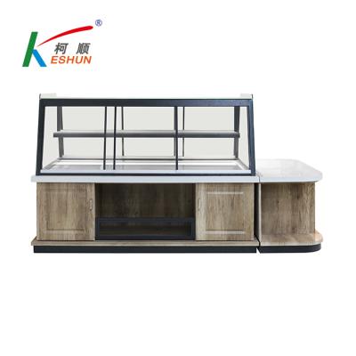 China Factory Customized Double Sided Bread Display Rack Metal Bread Shelf Display Rack For Retail Store for sale