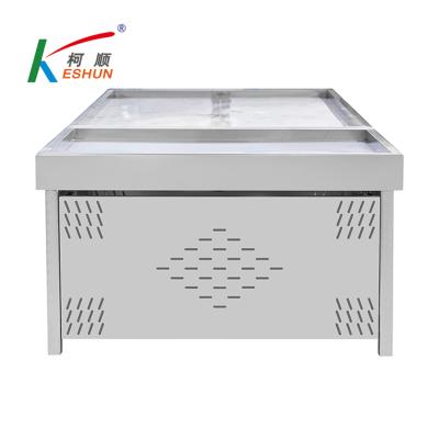 China Durable Fish Display Supermarket Freezer Show Fish Display Fridge / Freezer Counter For Supermarket for sale