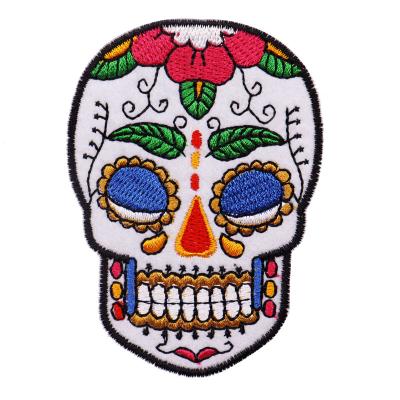 China 3D back patch mechanical design skull summer DIY clothing T-shirt set wholesale new shorts hats sequin patches for sale