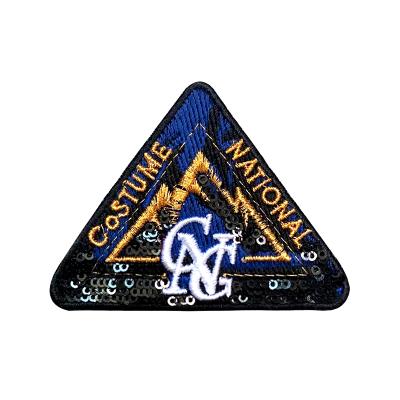 China OEM 3D Clothing Accessories Embroidery Sequin Patch Bulk Free Samples 3D Sew Iron On For Clothing Patches for sale