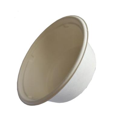 China Manufacture Water-Repellent Disposable Biodegradable Bagasse Bowl Large White Bowls With Lid for sale