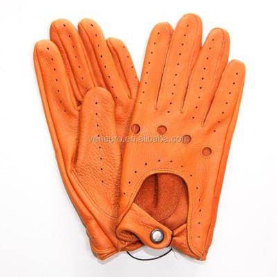 China Fashion Mens And Ladies Deerskin Sport Black Gloves Girls Comfortable Leather Driving Gloves for sale