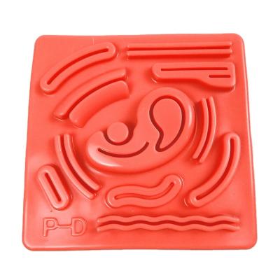 China Durable And Tear Resistant Suture Practice Pad With 3d Laps For Students Suturing Silicone Training Pad for sale