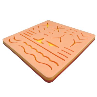 China Best Durable and Tear Resistant Suture Training Pad For Students Practice Wholesale Surgical Suturing Mesh 3 Layers Practice Pads Anatomy Medical Biology for sale