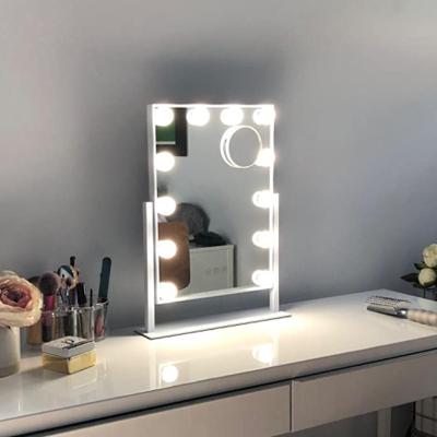 China Lighted Vanity Mirror - Hollywood Style Makeup Vanity Mirror with Lights and Magnification for sale