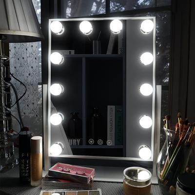 China Lighted touch control design, Hollywood style cosmetic makeup mirrors with lights for sale