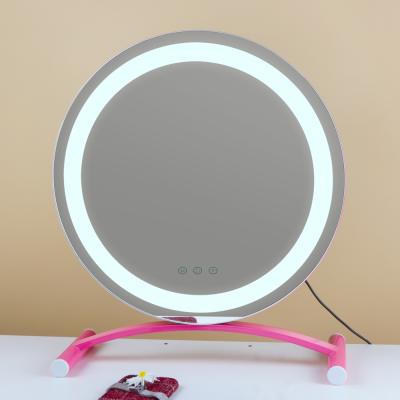 China New design hollywood lighted desk cosmetic style led lighted vanity mirror for sale