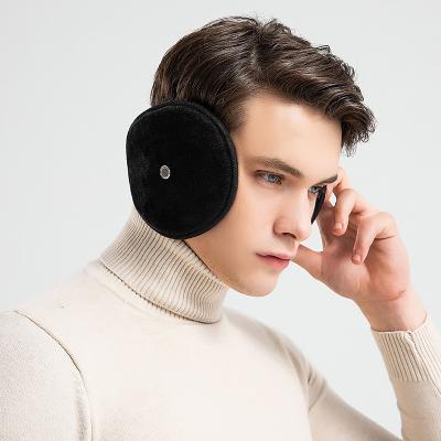 China Wholesale Winter Soft Feeling Outdoor Windproof Warm Ear Muffs With Earphone Thickened Plush Ear Warmers for sale