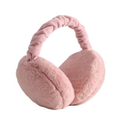 China Wholesale Soft Feeling Folding Ear Muffs For Girls Winter Warm Ear Muffs For Women Fashion Fur Ear Warmers for sale