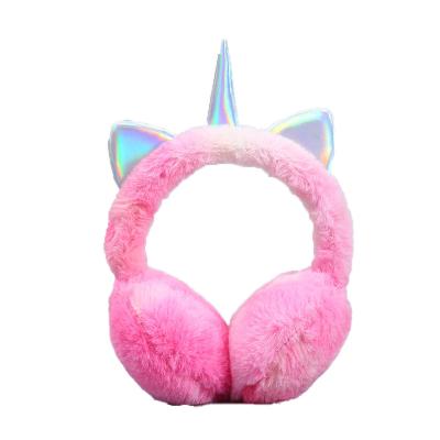 China Lovely Plush Children Winter Cute Unicorn Ear Muffs Ear Muff Warmer Protector Windproof Ear Muffs for sale