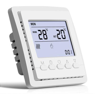 China Modern Floor Heating Digital Thermostat Floor Heating Water Programmable Thermostat Customized Alexa Smart Home Wifi for sale