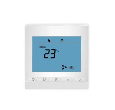 China WIFI 3 Modbus 4 Speed ​​Fan Temperature Controller Piped Air Conditioning Wifi Smart 7 Day Programmable Thermostat for sale