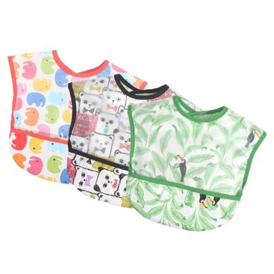 China Antibacterial Animal Sleeve Series Does Not Waterproof Baby Feeding Bibs for sale