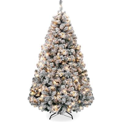 China Beautiful 7Ft/210cm Snow Assembled Holiday Artificial Christmas Tree, Includes Stand (Lights Not Included, Lights Customization Accepted) for sale