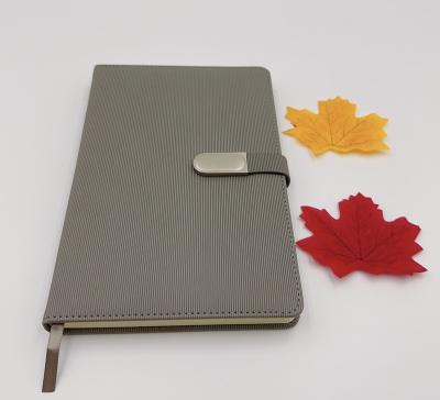 China Manufacturer T Notebook High PU Leather Journal Custom Magnetic Button Notepad for sale