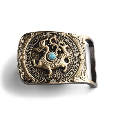 China Exquisite Antique Name Metal Belt Buckle With Customized Embossed Logo for sale