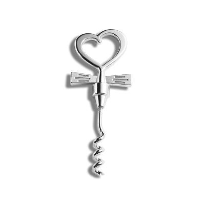 China Custom heart head wine/beer metal bottle opener for open bottle for sale