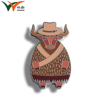 China Cartoon Cattle Goat Zodiac Promotional Fridge Magnets Modern OEM Design for sale