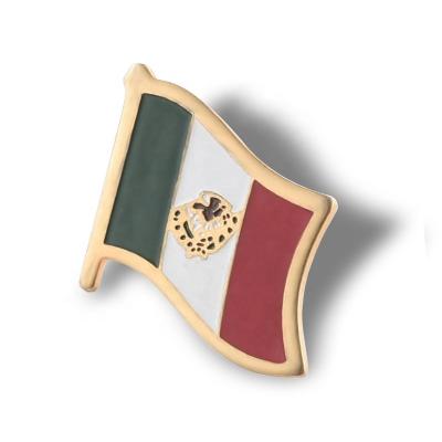 China El Pin de metal de los productos del recuerdo Badges la bandera nacional de México formada en venta