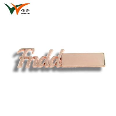 China Personalize Rose Gold Metal Pin Badges As Gift Lightweight Shatterproof for sale