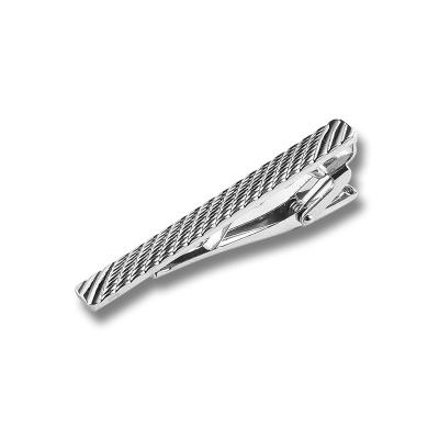 China French High Grade Personalised Silver Tie Clip , Business Gift Groom Tie Clip for sale