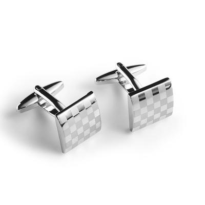 China Lattice Laser Men'S Nail  Cufflinks And Tie Clips For Shirt French Style for sale