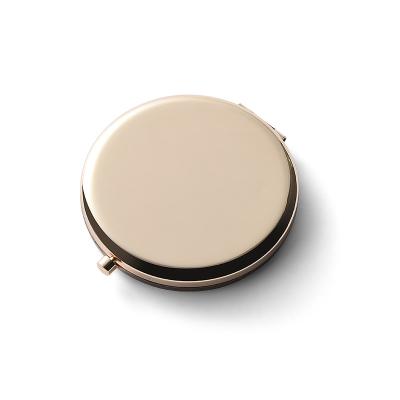 China Blank Metal Double Sided Compact Mirror Chrome Finishing Shatterproof for sale