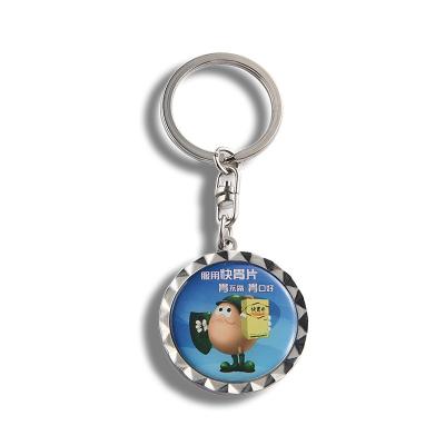 China Die Casting Promotional Key Rings With Private Brand Name Embroidery Logo for sale