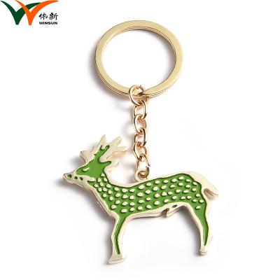 China Personalised Green Promotional Key Rings For Business Gifts Die Casting for sale