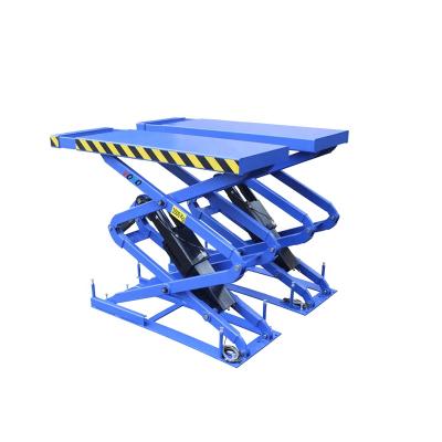 China CE 3 Ton QJY30XS Low Profile Hydraulic Scissor Car Parking Lift 3.5T en venta