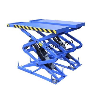 Cina EU-3.0S/3.5S 3.0T/3.5T Steel Body Earth-hiding Type Scissor Lift Hydraulic Lifting Equipment In Floor Small Electric Scissor Car Lift in vendita