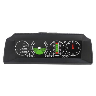 Cina UE-X90 Inclinometer Car HUD Pitch Tilt Angle Protractor Clock Latitude Longitude GPS Speed ​​Auto Slope Meter UE-X90 in vendita