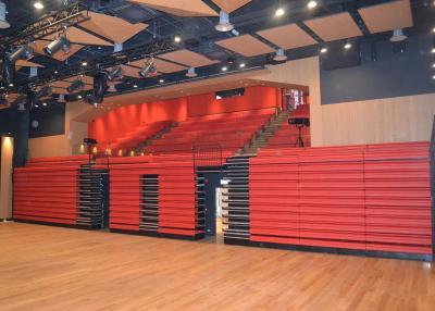 China Sport Venues Retractable Auditorium Seating With Fully Upholstered Base for sale