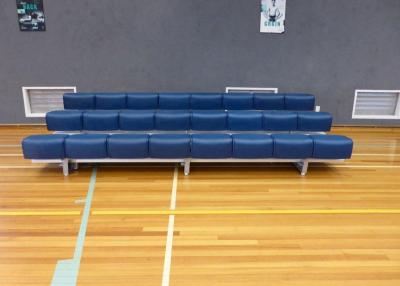 China Comfortable Outdoor Aluminum Bleachers / Movable Portable Grandstand Seating for sale