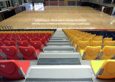 China Economic Telescopic Tribunes / Retractable Theater Seating With Nose Mounting Polymer for sale