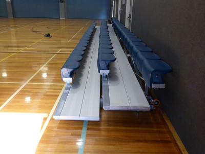 China Mobile Portable Aluminum Bleachers For Locker Rooms / Sidelines for sale